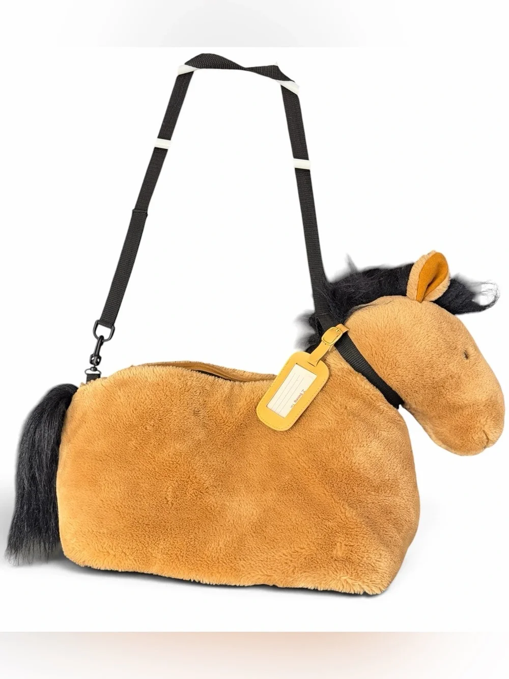 Vintage 1999 North American Bear Co Wheelie Bag Pony Express Horse Rolling Bag